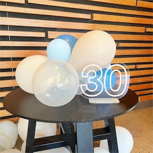 Mini numeri insegna al neon, 9,5 pollici segno numero matrimonio, luce al neon matrimonio personalizzato, decorazioni tavolo compleanno, festa di nozze segno di benvenuto, arte al neon