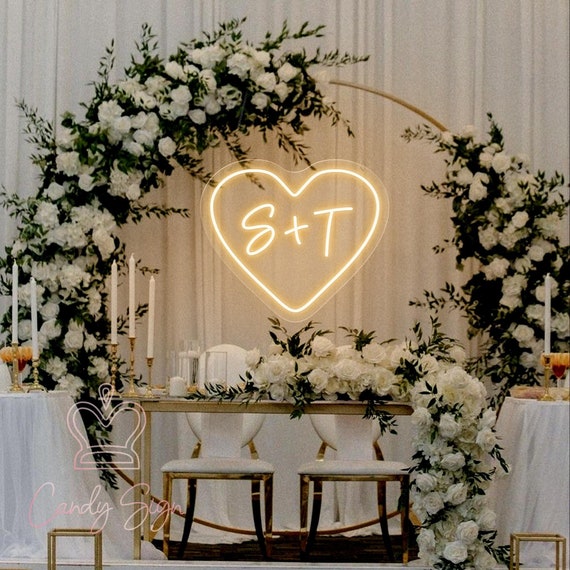 Engegment Led Sign Romantic Night Light Sign - Custom LED Wedding Wall Decor For ...