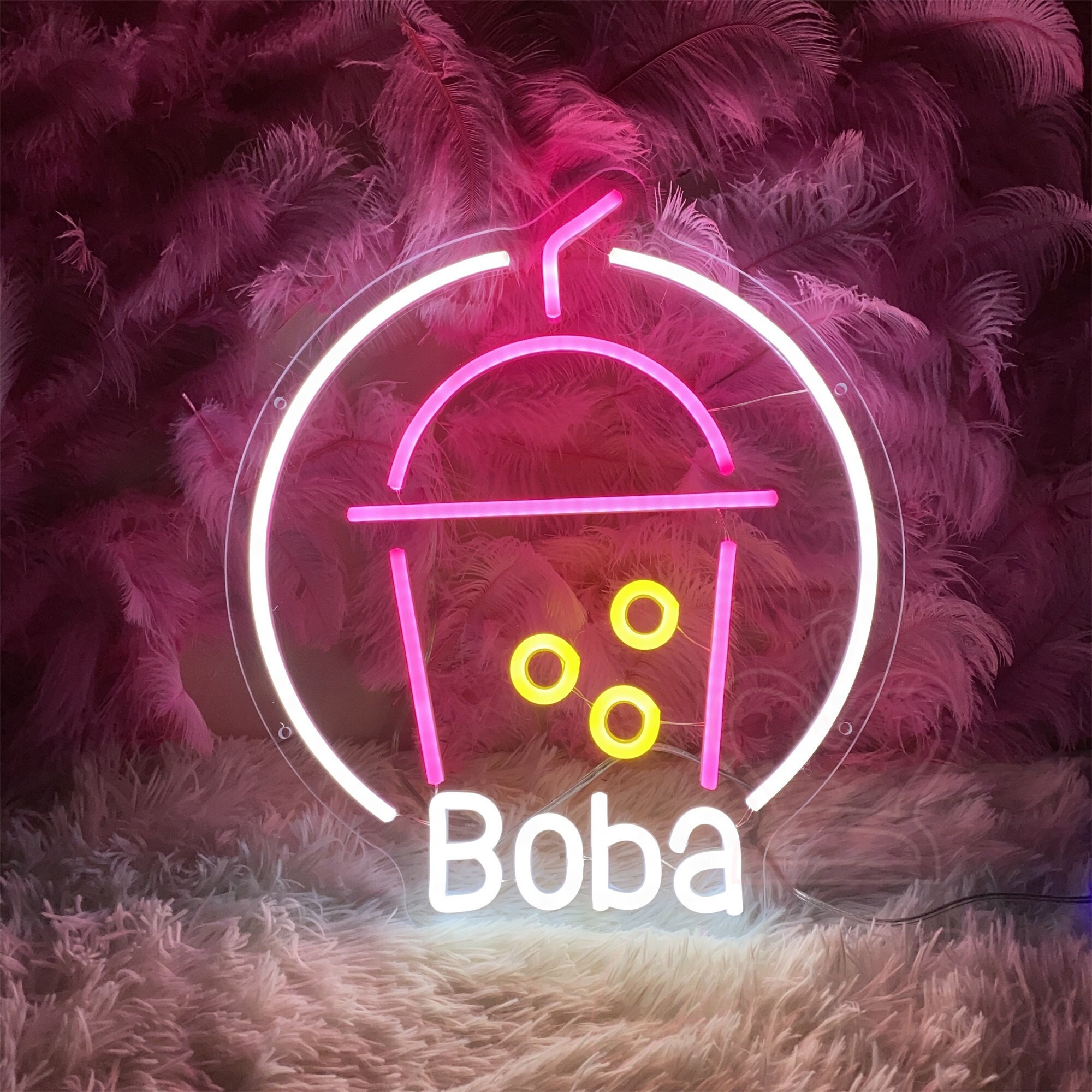 Boba Tea Led Sign Etsy