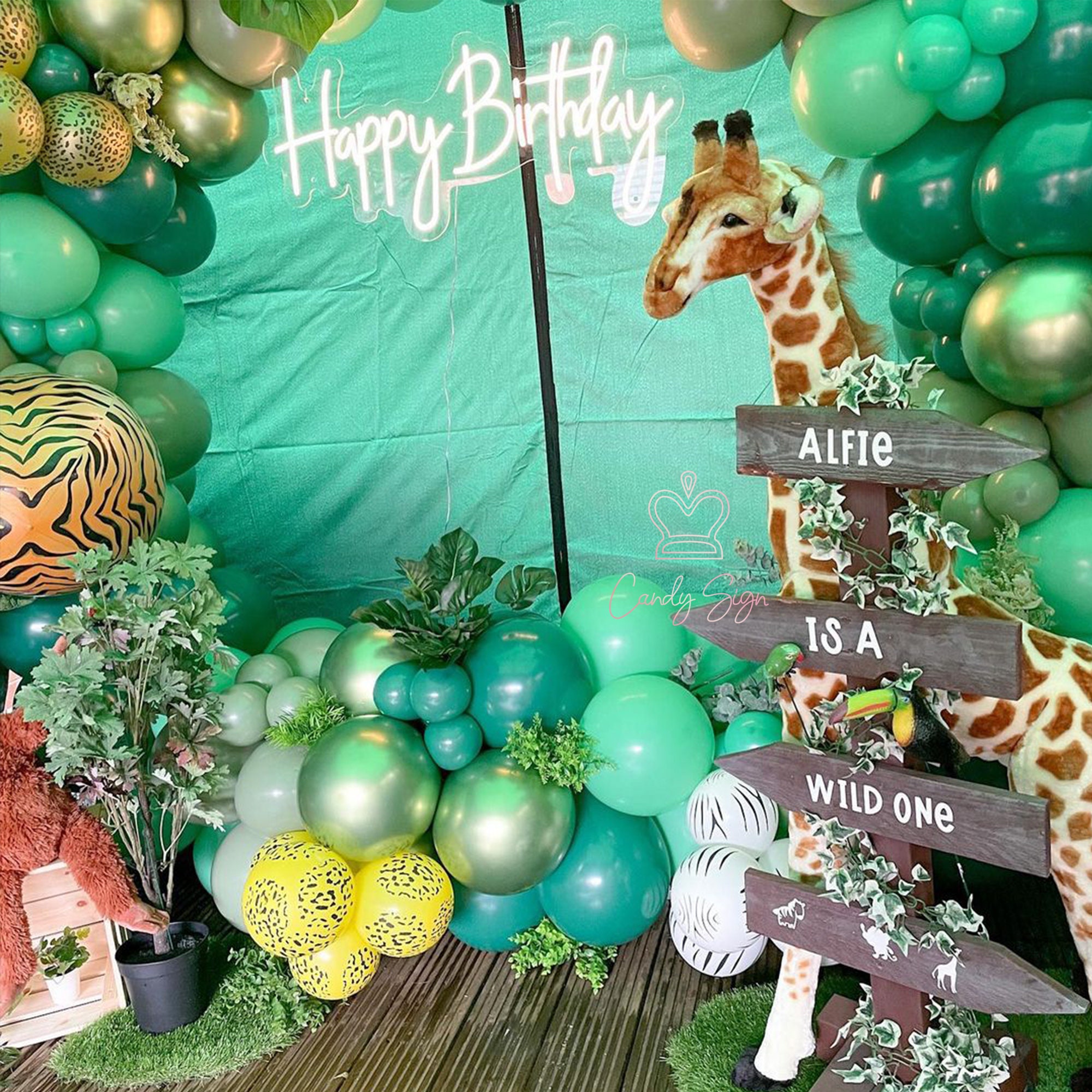 Happy Birthday Neon Sign Custom Birthday Sign Party Event Etsy