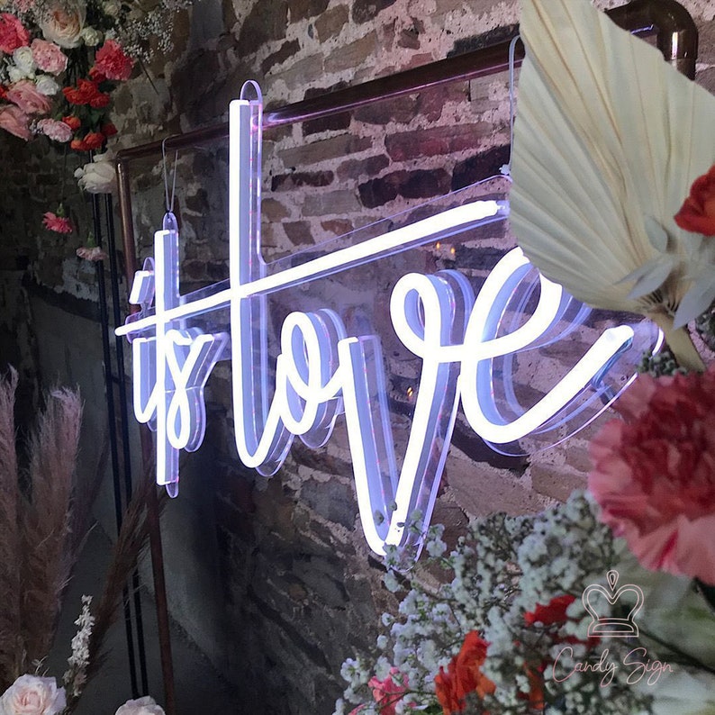 Its Love wedding Neon Signled Light Sign for Wedding - Etsy