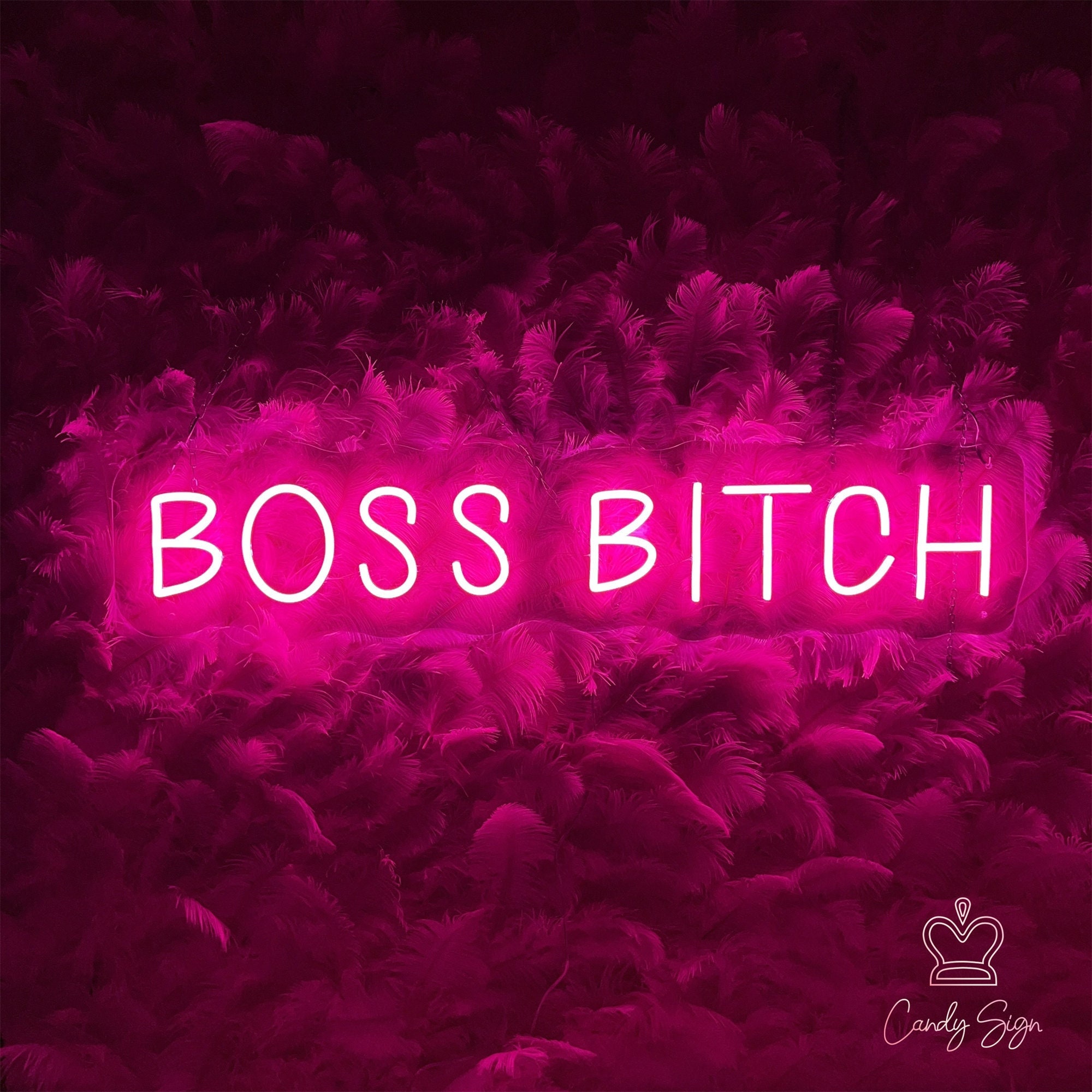 Boss Bitch Neon Sign,pink Led Light,neon Sign Bedroom,neon Bar Sign,led  Light for Girl's Room,birthday Gift for Her,party Neon Art 