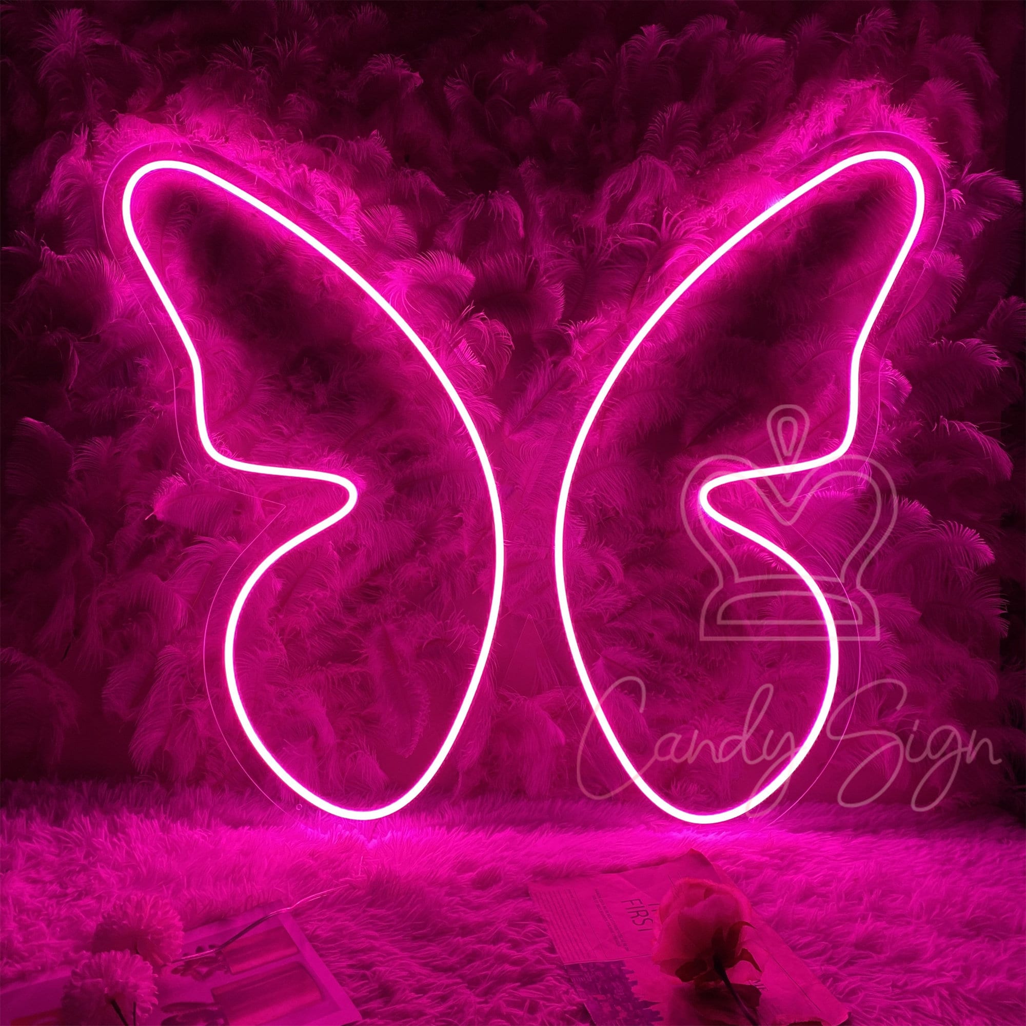 Butterfly Neon Sign,Custom Animal Sign,Neon Sign,Bedroom Decor,Kids Room Decor,Handmade Gift for Her,Neon Bar Light,Gift For Baby,Pink Art