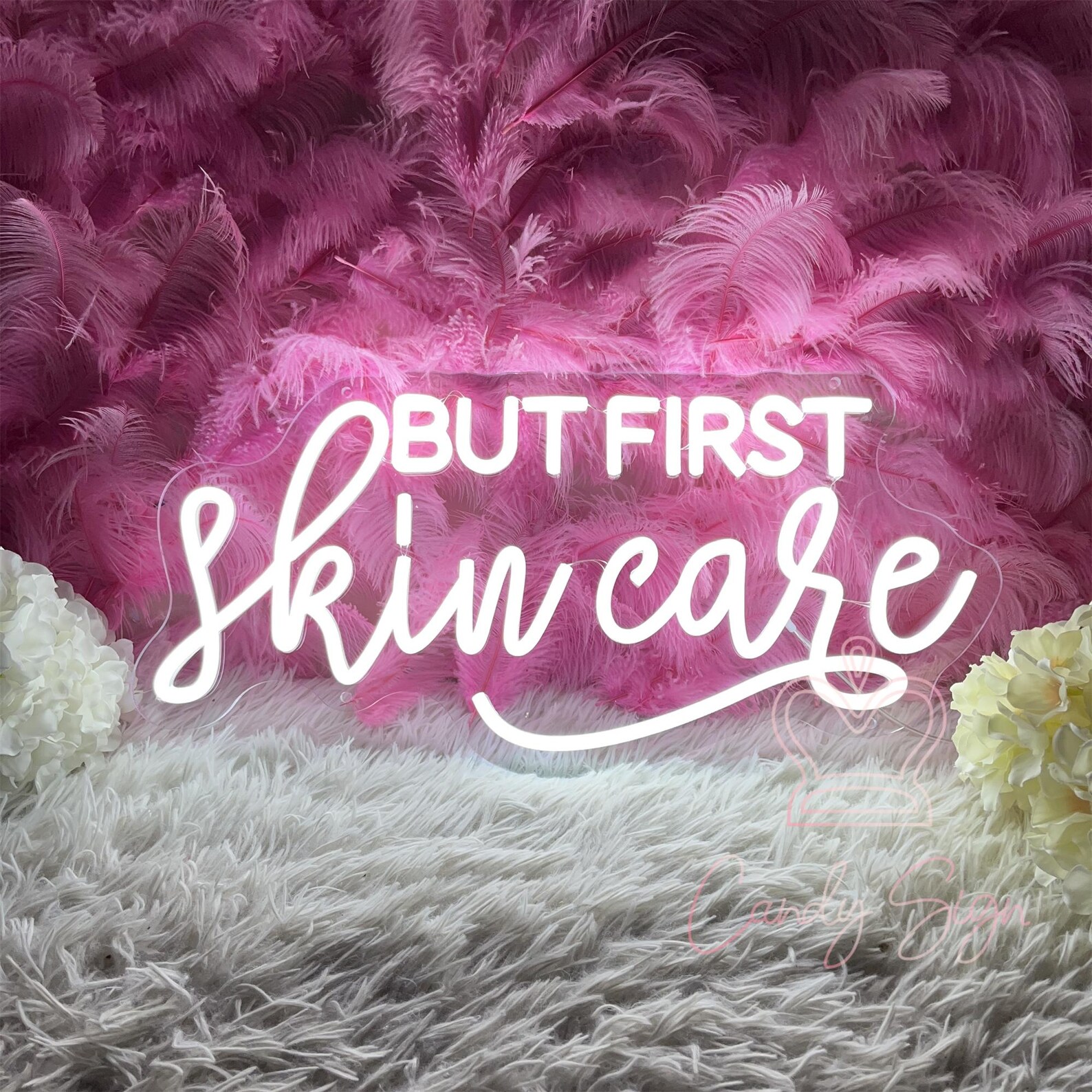But First Skin Care Neon Sign,custom Beauty Salon Neon Sign,skincare ...