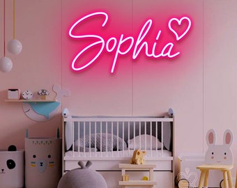 Custom Name Neon Sign, Kid Room Decorations Toys, Home Wall Decor,Led Signage, Baby Birthday Party Gift, Christmas Sign