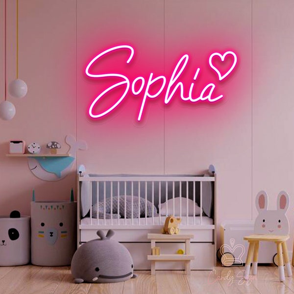 Custom Name Neon Sign,Baby Birthday Party Gift,Kid Room Toy,Home Wall Decor,Led Signage,Custom Graduation Sign,Personalized Gift for Her