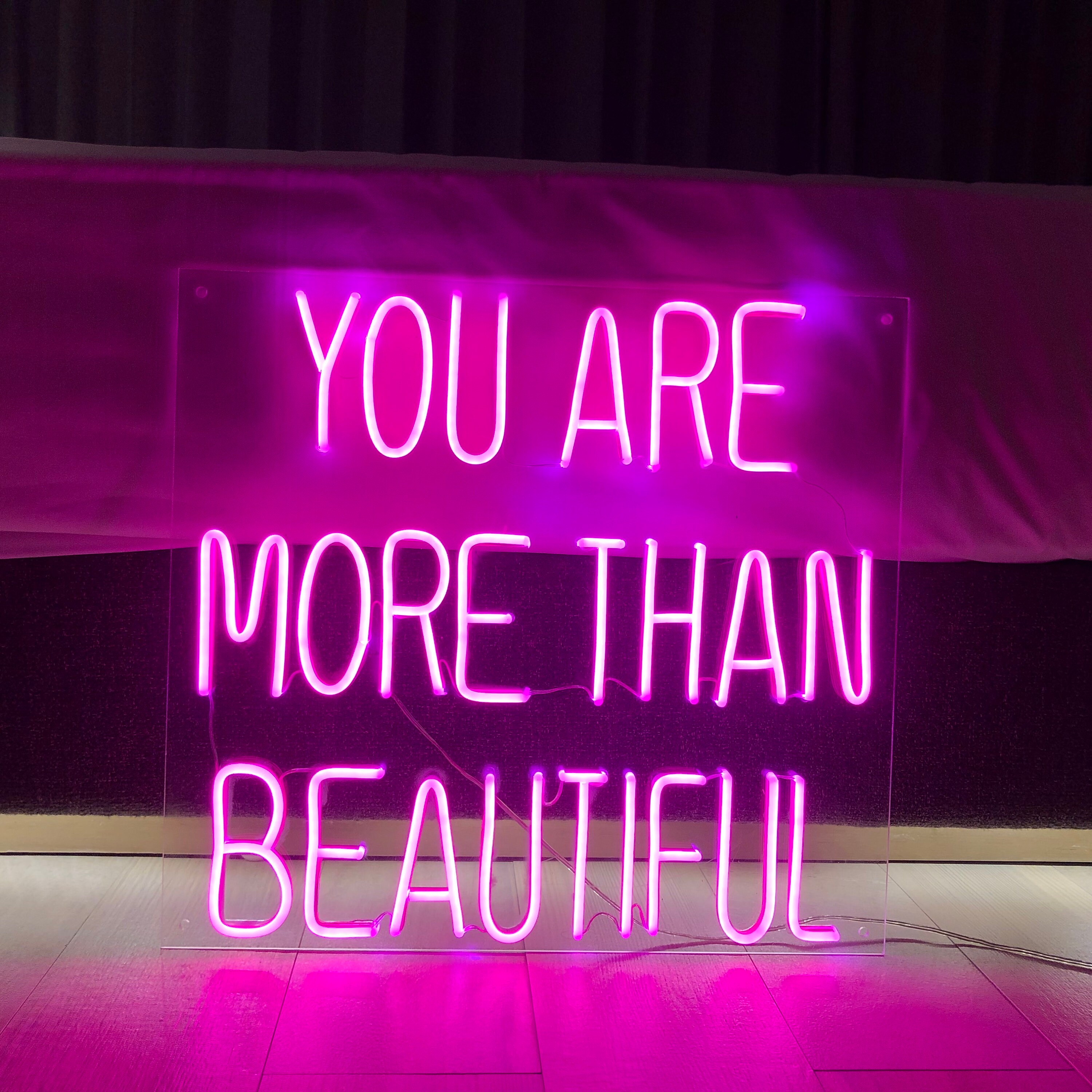 Custom Neon Sign You are more than beautiful Neon Sign Wedding Etsy