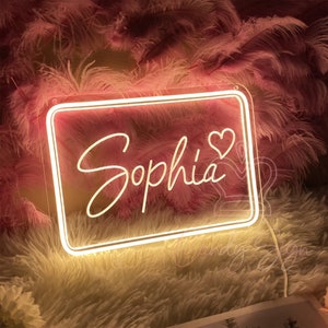 Name Neon Sign Custom,led Name Sign,kids Room Light Sign,baby Shower ...