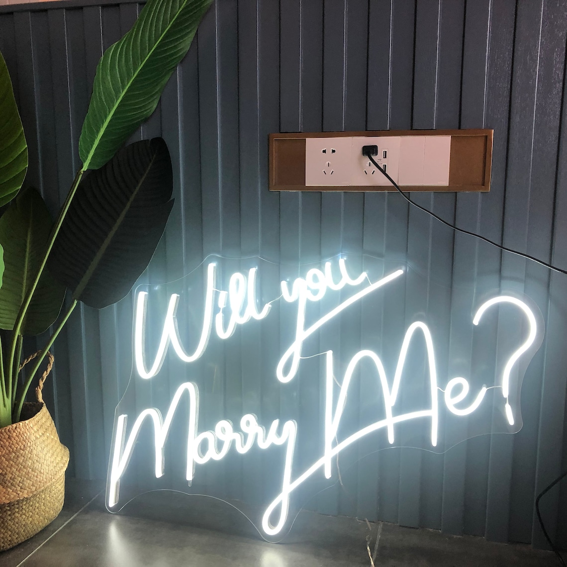 Custom Neon Sign Will you marry me Neon Sign Wedding Party