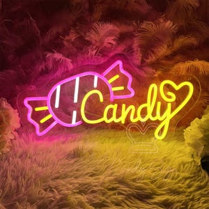 Custom Candy Bar Led Light Sign,sweet Candy Light up Sign,candy Bar ...