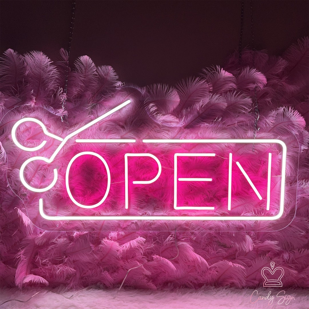 Hair Salon Sign beauty Salon Sign open Neon Sign beatuy Neon Light