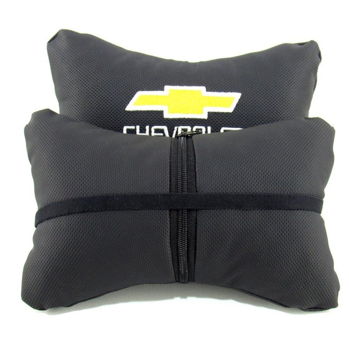 Chevrolet car pillow neck pillows black luxury leather pillows Etsy