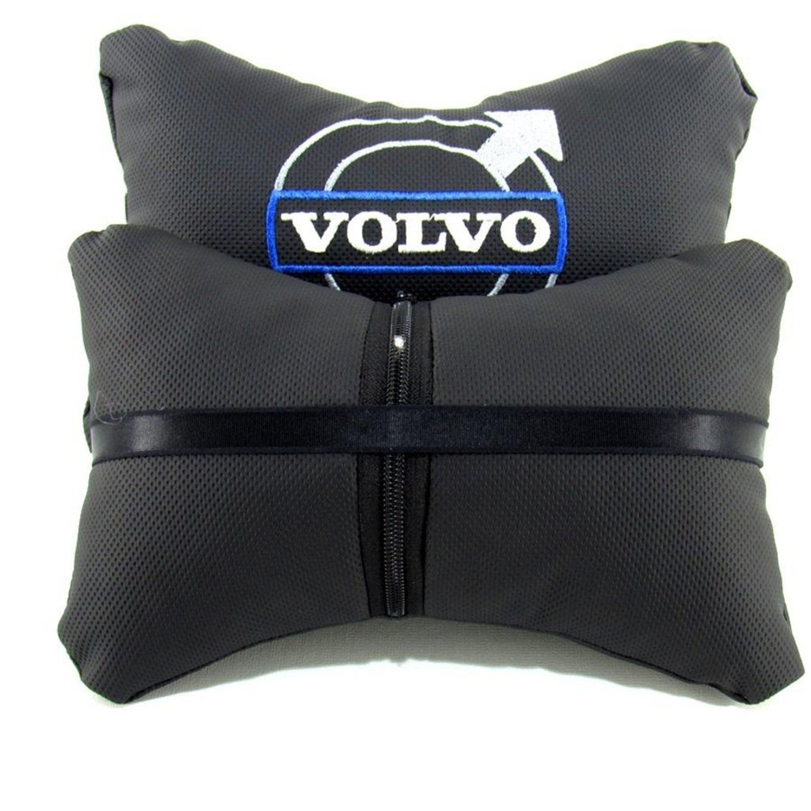 Volvo car pillow black luxury leather car pillows neck pillows Etsy