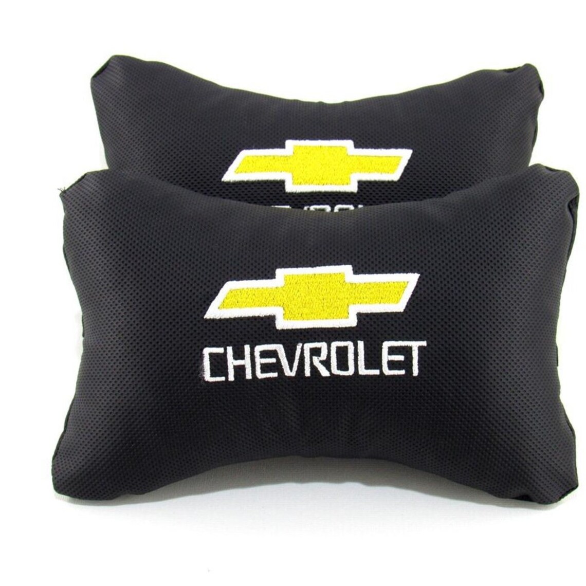 Chevrolet car pillow neck pillows black luxury leather pillows Etsy