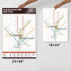 Washington DC Metro Retro Transit Map image 6