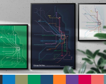 Chicago Train Map - CTA 'L' and Commuter Rail