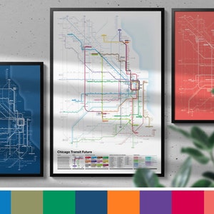 Chicago Transit Zukunftskarte