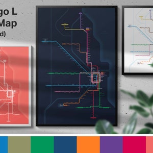 Chicago 'L' Train Map