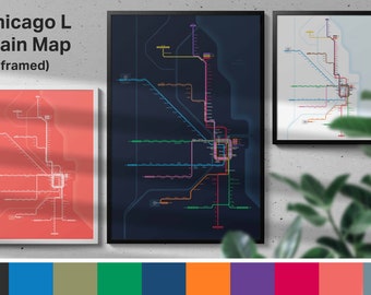 Chicago 'L' Train Map