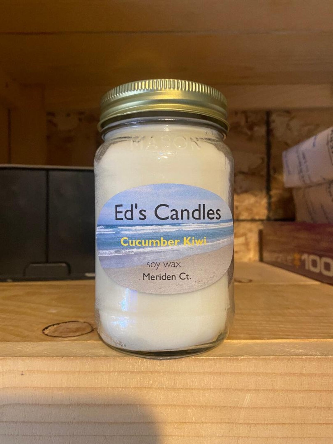Eds Candles Highly Scented Soy Candles Cucumber Kiwi 16oz Etsy