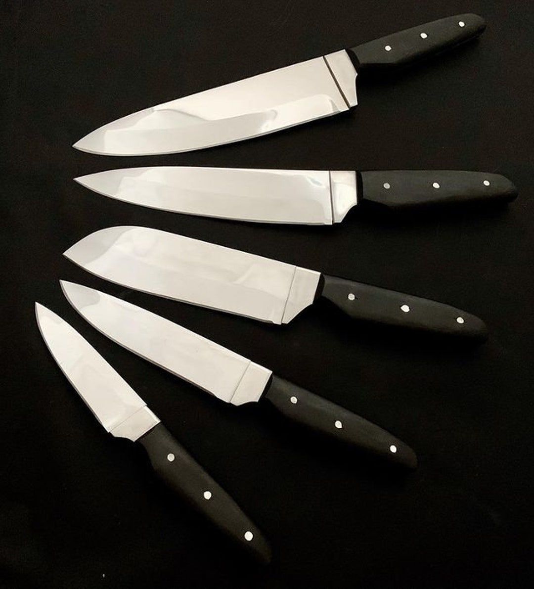 Premium Kitchen Knife Set. Handmade Kitchen Knife Set for Men, Chef