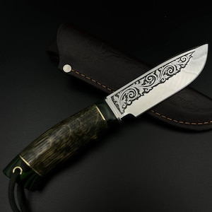 Handmade knife "Ares". Handmade knife, custom knife, hunting, fishing, camping, hiking, tourist knives, gift for men | made in Ukraine