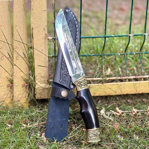 Handmade knife "Freedom". Emblem of Ukraine, hunting, fishing, camping, hiking,tourist knives,custom gift for men, present for him | Ukraine