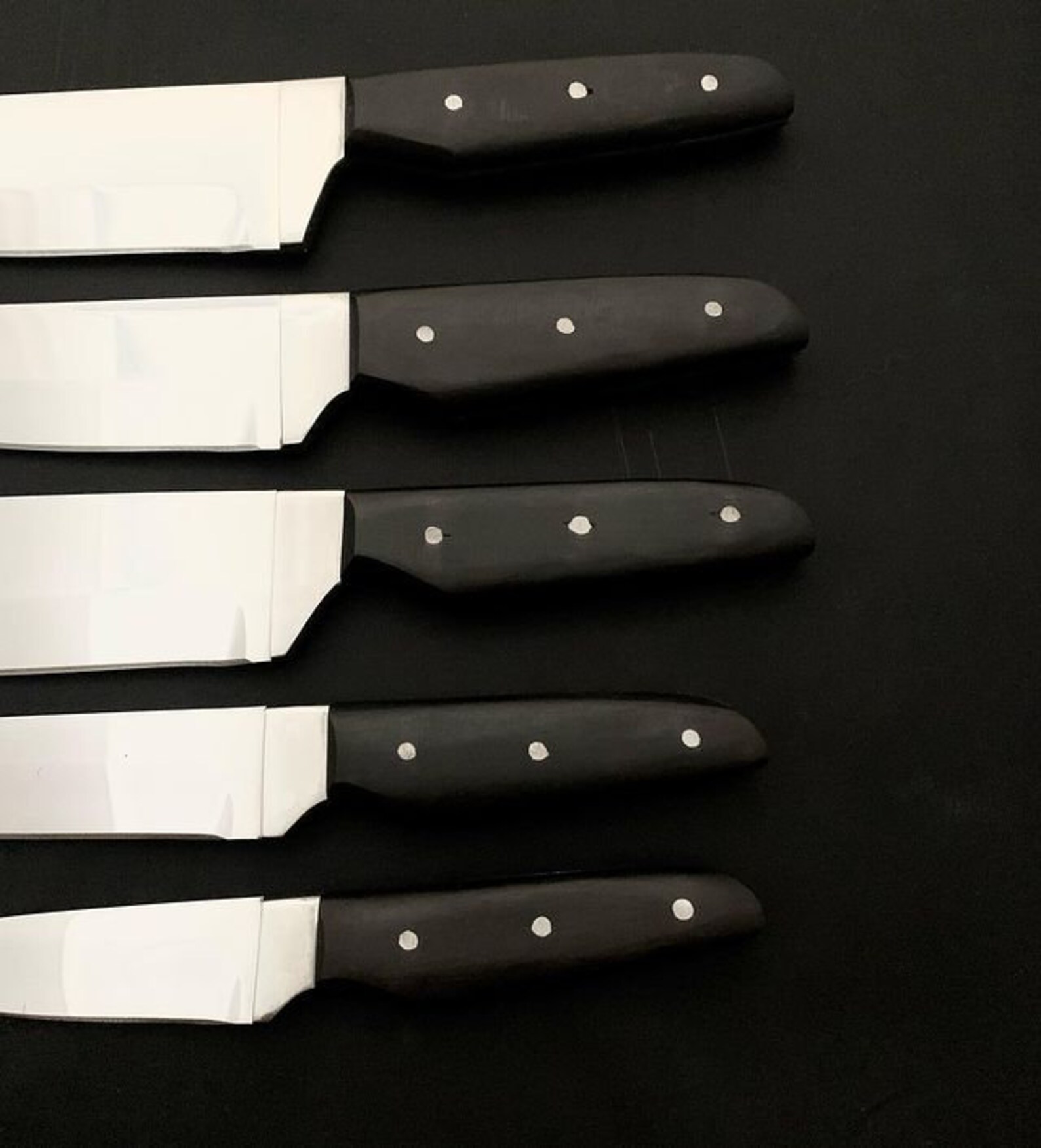 READY TO SHIP. Premium kitchen knife set. Handmade kitchen Etsy
