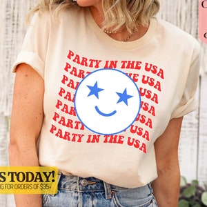 Retro Party in the USA shirt, 4th of July tee, Retro funny fourth shirt, Womens 4th of July shirt, America Patriotic Shirt, Independence Day