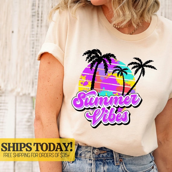 Summer Vibes Shirts Boho Shirts Beach Shirts Summer Shirt Birthday Gift Girl Friends Shirt for Women Mother s Day Shirt for Mother Etsy
