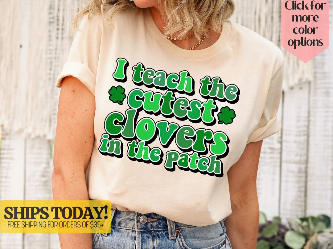 St.patrick Day Teacher Shirt Shamrock T-shirt Teacher Gift - Etsy
