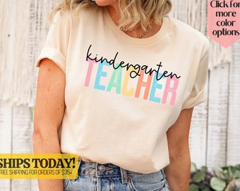 Kindergarten Teacher Shirt, Gift for Kindergarten Teacher, Kindergarten Teacher Tee, Teacher Appreciation Shirt, Kindergarten Tee