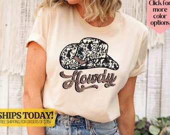 Howdy Graphic Tee, Howdy Women Shirt, Country Music Shirt, Nashville Shirt, Western Shirt, Cowgirl Shirt, Funny Southern Shirt