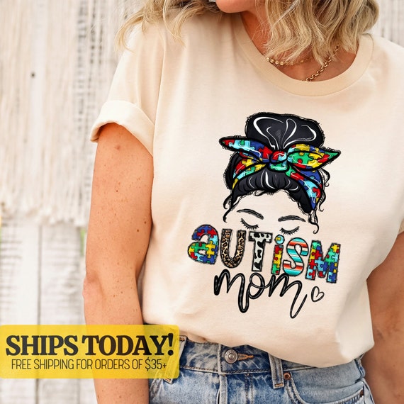 Autism Mama Mom Awareness Autistic Puzzle Pieces Ribbon T-Shirt Autism Mama Mom Awareness Autistic Puzzle Pieces Ribbon T-Shirt