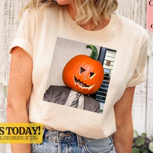 Office Halloween Shirt, Dwight Pumpkin Head T-Shirt, Funny Office Shirt, Dwight Pumpkin Head T-shirt, Funny Halloween Shirt