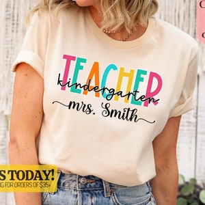 Kinder Crew Cute Kindergarten Teacher Shirt Back To School Kinder Crew Cute Kindergarten Teacher Shirt Back To School