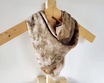 Naturally Dyed Dark Organic Cotton Bandana