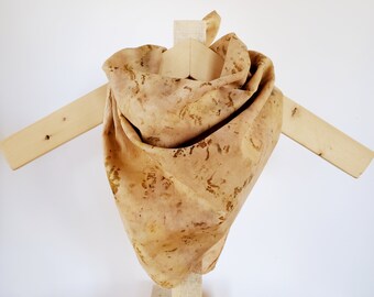 Bandana de algodón orgánico con estampado ecológico