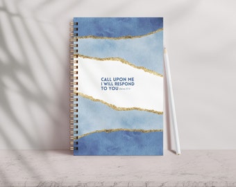 Blue Islamic To-do List Notebook with Quran Verse