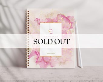 30-Day Guided Ramadan Planner Journal – Pink, 8.5x11, Productivity