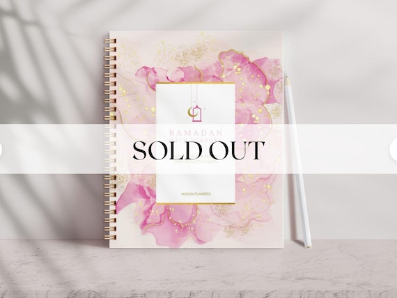 30-Day Guided Ramadan Planner Journal – Pink, 8.5x11, Productivity