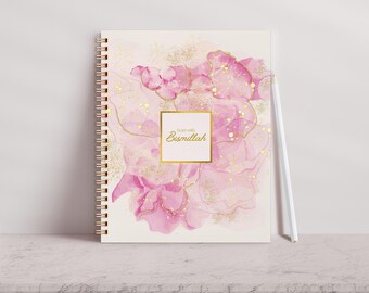 12 Month Muslim Planner, Islamic Journal, Quran Verses, Prayer Tracker