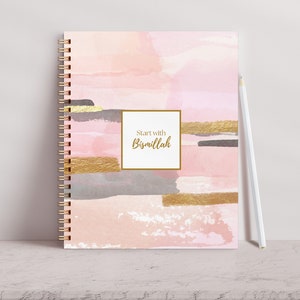 Pink Undated Weekly Muslim 12 Month Planner 2024 image 1