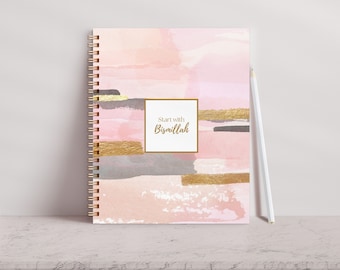 Pink Undated Weekly Muslim 12 Month Planner 2024