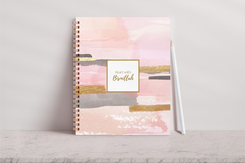 Pink Undated Weekly Muslim 12 Month Planner 2024 image 1