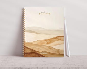 12 Month Muslim Planner, Islamic Journal, Prayer Tracker, Personalized