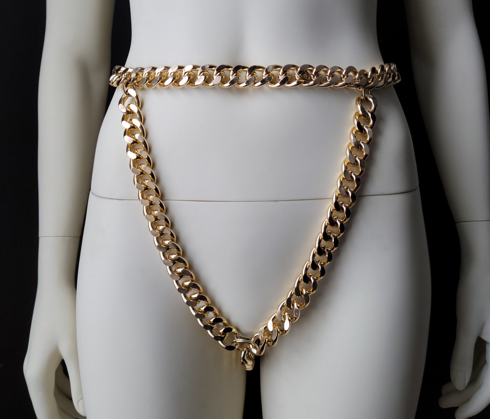 Gold Chain Thong Body Jewelry music festival costume Grunge Etsy