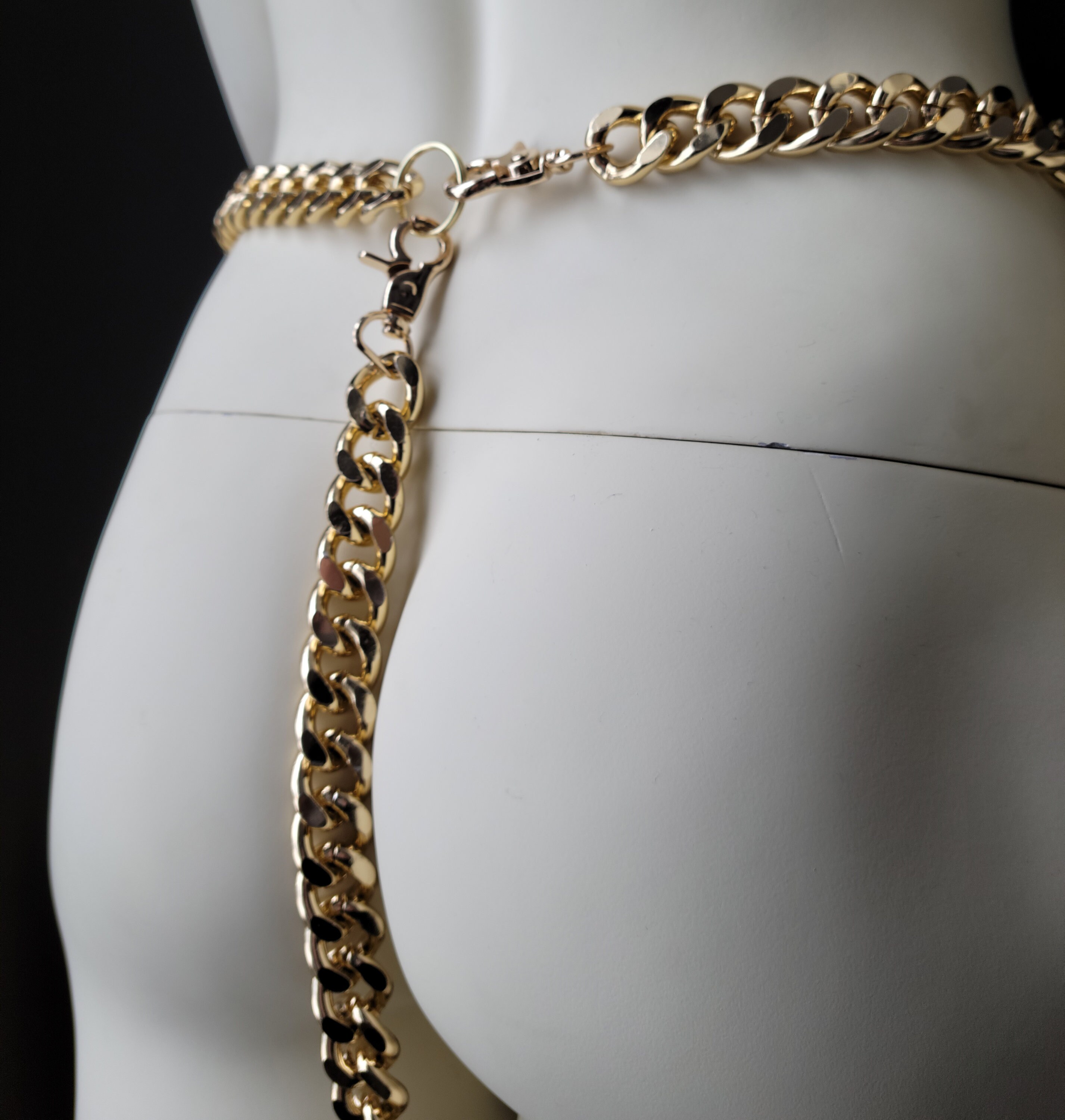 The Golden Thong Handmade Gold Chain Harness That is Made for Etsy