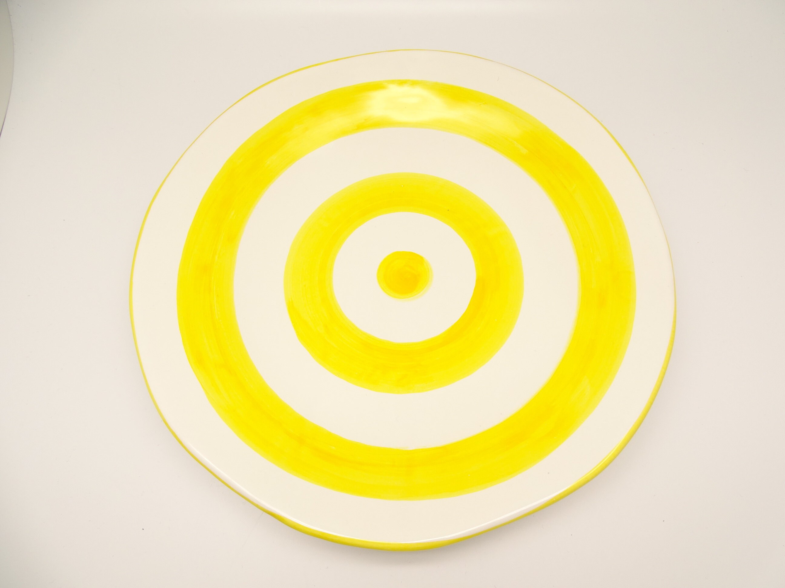 Plat en Céramique Italienne Jaune