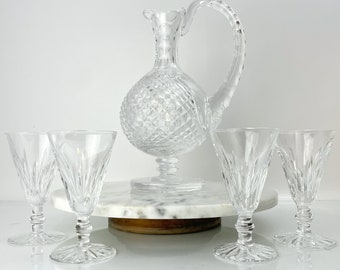 Waterford Master Cutter Claret Decanter with Set of 4 Waterford Liqueur Glasses | Exquisite Crystal Drinkware For A Luxurious Setting